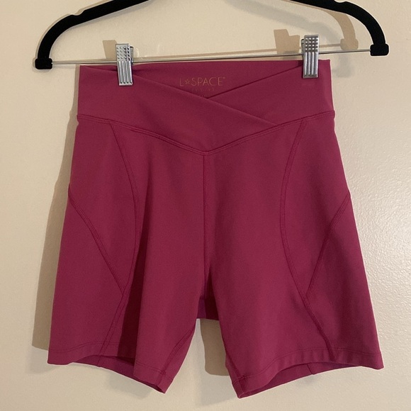 L*space Active Carter Bike Short Hot Pink Large - Picture 3 of 8